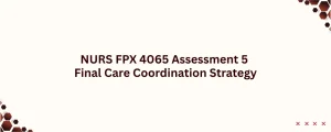NURS FPX 4065 Assessment 5 Final Care Coordination Strategy