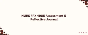 NURS FPX 4905 Assessment 5 Reflective Journal