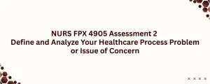 NURS FPX 4905 Assessment 2 Define and Analyze Your Healthcare Process Problem or Issue of Concern