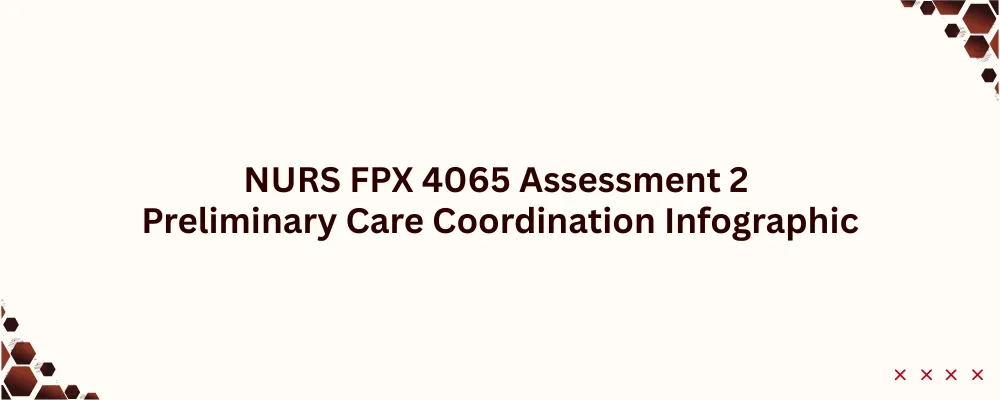 NURS FPX 4065 Assessment 2 Preliminary Care Coordination Infographic
